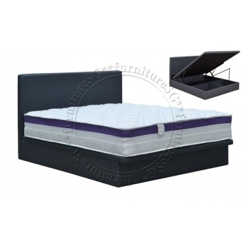 Faux Leather Storage Bed LB1154 + 12